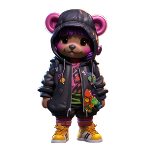 Teddy girl graffiti artist cool 8