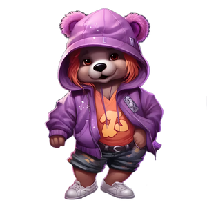 Teddy girl graffiti artist cool 10